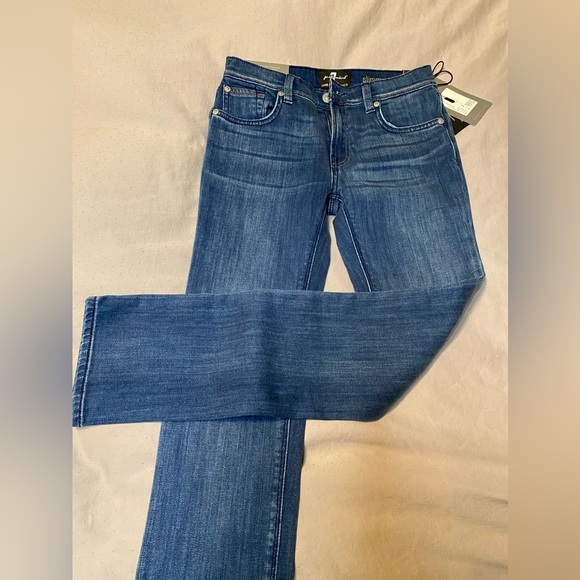 NWT - 7 For All Mankind Boys Slimmy straight leg jeans - Size 10 - Picture 4 of 7